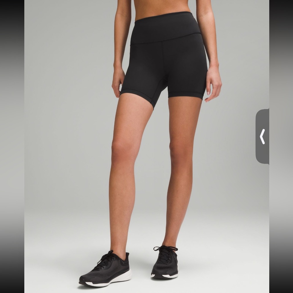 lululemon athletica Black High-Rise Athletic Bike Shorts